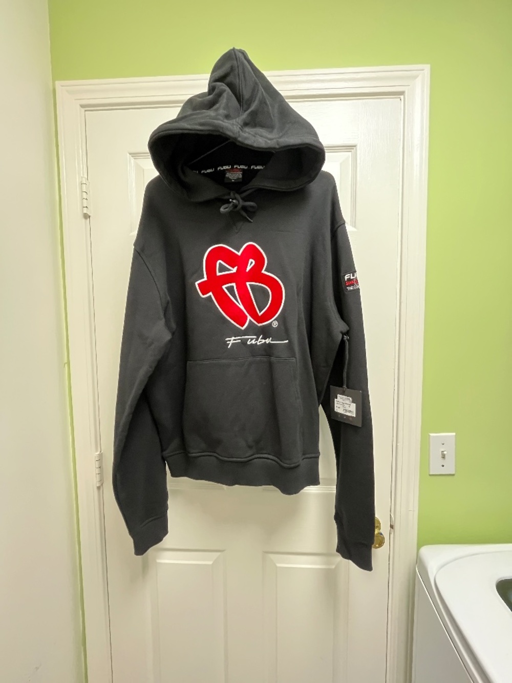 NWT FUBU Logo Hoodie M